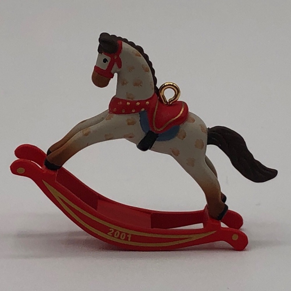 Hallmark Keepsake Ornament 2001 Miniature Rocking Horse Vintage Handcrafted